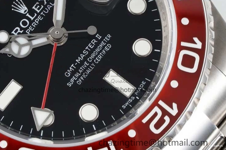 Blue Black CHS Best 1:1 Dial Ceramic Steel BLRO GMT-Master Red II Edition 904L APSF VR3186 116719 0810